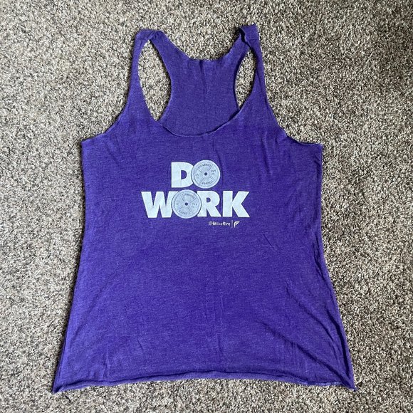Women's Fit Like Flint Racerback Workout Tank, Size Medium, Purple - Picture 1 of 5